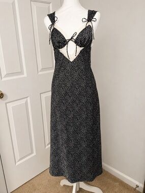 NWT (S) For Love & Lemons Evangeline Midi Dress - Lottie Dot